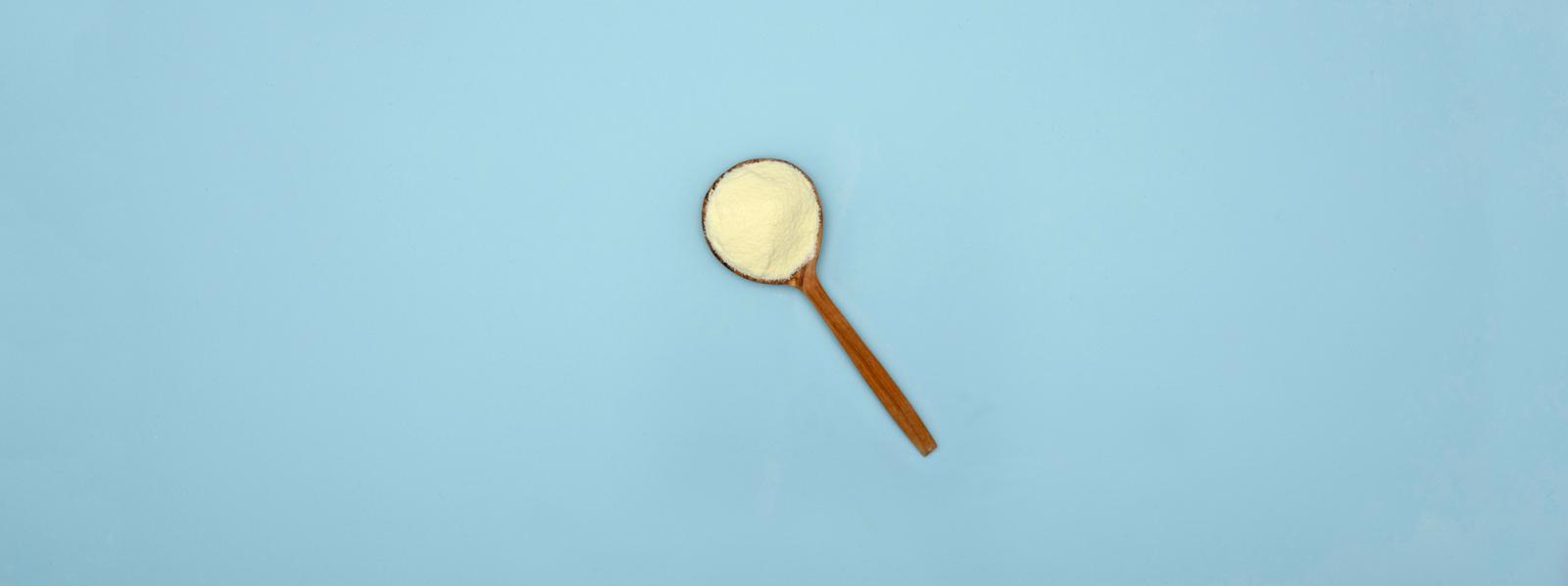 Spoon of Glanbia Ireland Ingredients Wholemilk Powder